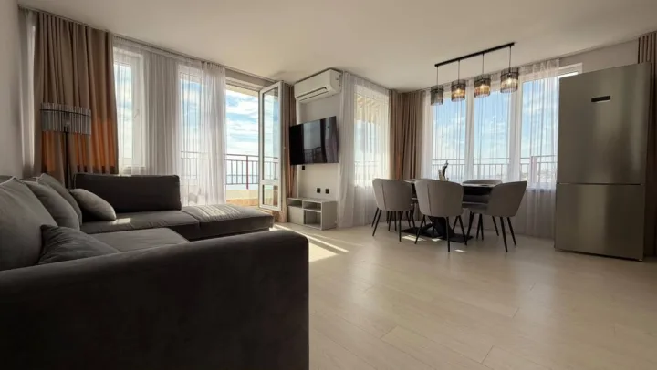 Уникальный четырехкомнатный пентхаус с видом на море в комплексе Marina View Fort Beach, Святой Влас ID: 113833