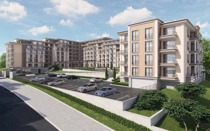 Просторий апартамент із морським краєвидом у новому комплексі Green Fort Suites на кордоні Сонячного Берега і Святого Власа