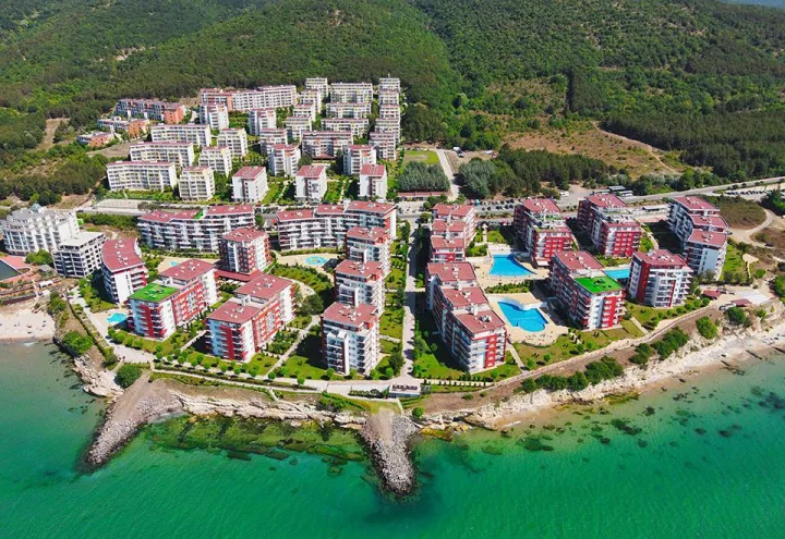 Доступна студія на першій лінії моря в комплексі Panorama Fort Beach, Святий Влас ID: 111525