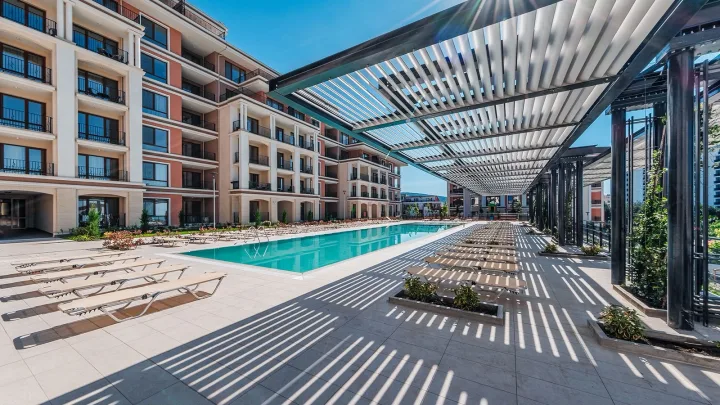 Двухкомнатная квартира с видом на море в Green Fort Suites, Солнечный Берег ID: 106580
