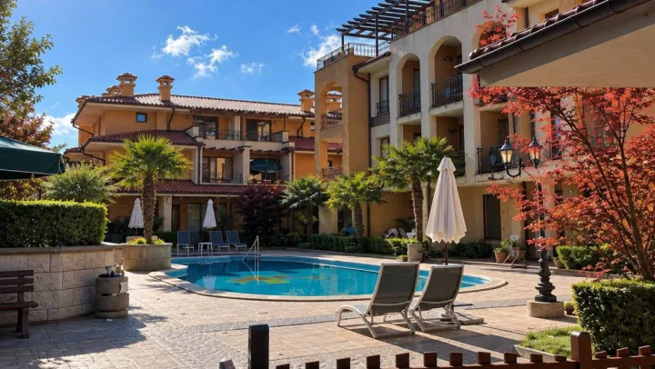 Просторная студия в комплексе Marina Ville, Святой Влас ID: 113607