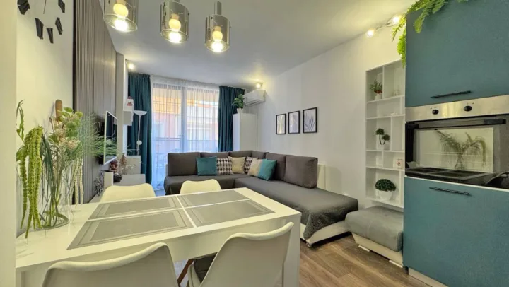 Стильная двухкомнатная квартира в новом блоке комплекса Sunny View Central, Солнечный Берег ID: 114664