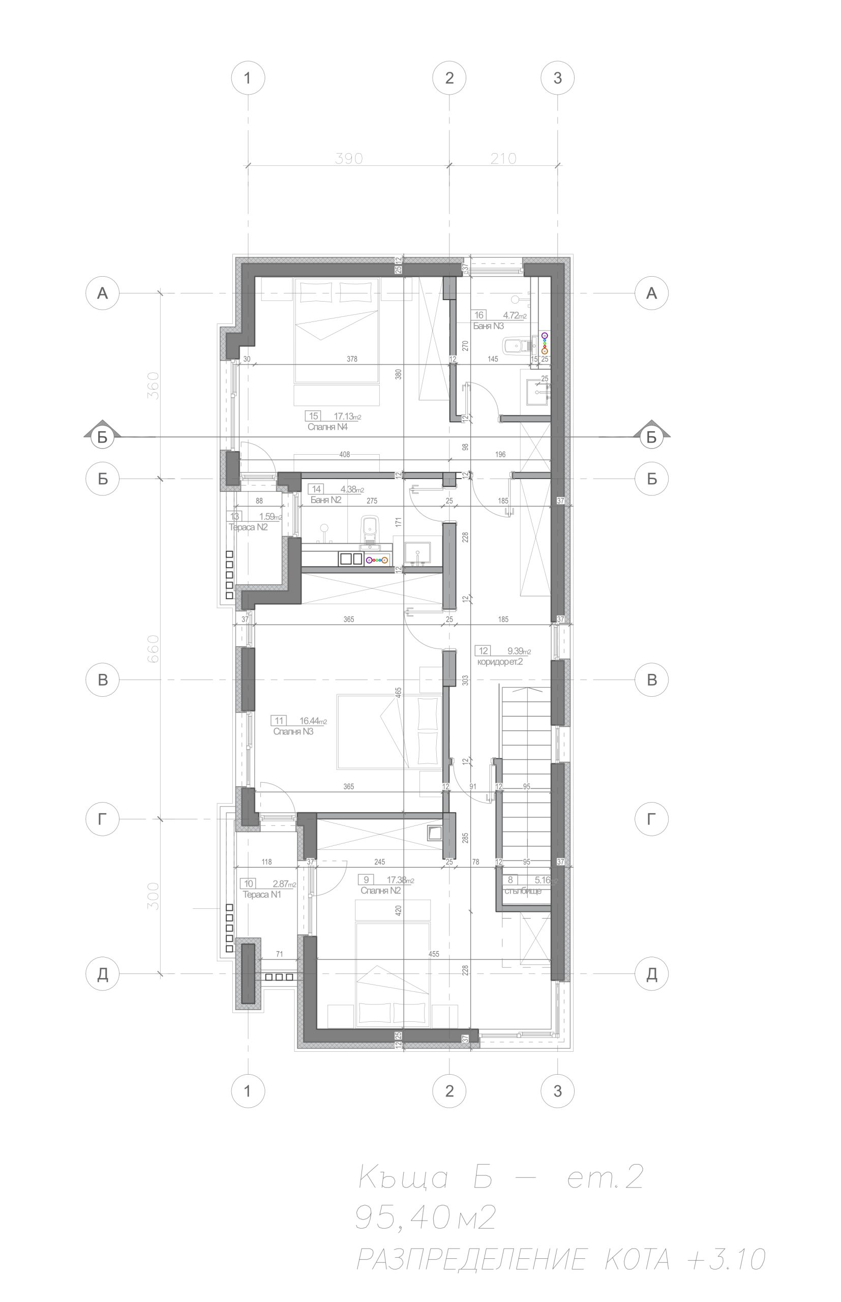 Дом типа Б 2 этаж