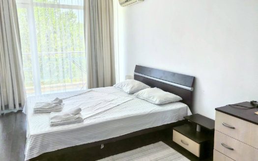 Двухкомнатная квартира в Solmarin, Солнечный Берег — солнечная сторона, свежий ремонт и вид на парк и бассейн