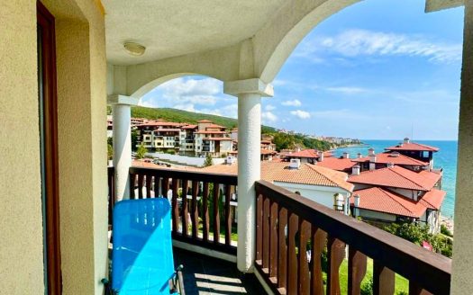 Трёхкомнатная квартира с двумя спальнями и видом на море в комплексе Sun Coast Resort, Святой Влас