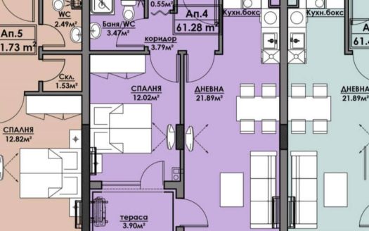 Современная квартира в Бургасе в рассрочку в динамично развивающемся квартале Азимут