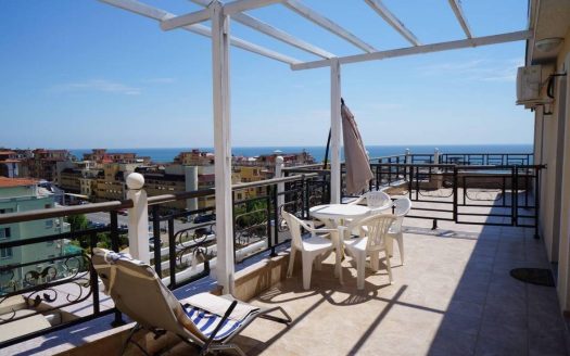 Двухкомнатный апартамент с захватывающим видом на море и горы в комплексе Raduga 2, Святой Влас