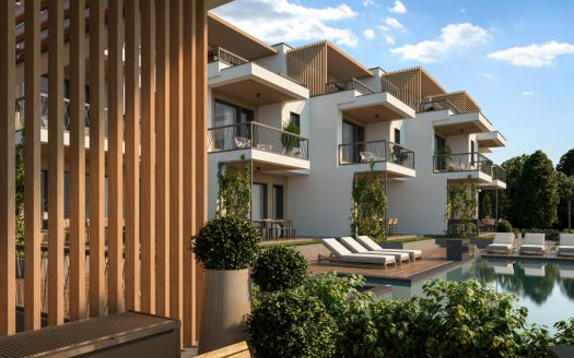 Новый комплекс таунхаусов d'Zaro Villas с захватывающим видом на морской залив, Святой Влас