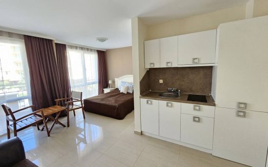 Уникальное предложение — просторная студия в элитном комплексе Aphrodite Palace на Солнечном Берегу