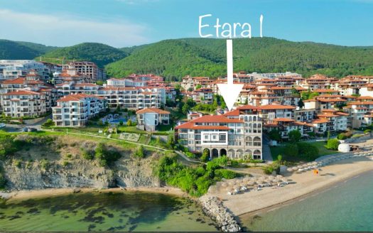 Трёхкомнатная квартира на первой линии с видом на море в комплексе Etara 1, Святой Влас