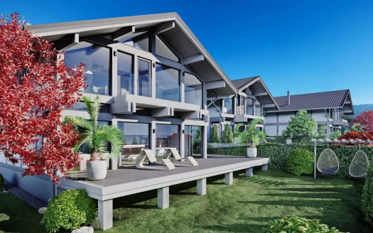 Современные фахверк-дома с панорамными видами на море и горы рядом с курортом Солнечный Берег