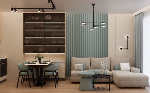 Новый современный апартамент с одной спальней в комплексе Sole Vento, Солнечный Берег