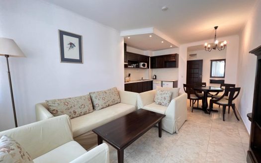 Светлая  трехкомнатная квартира с частичным видом на море на первой линии в Обзоре — комплекс The Cliff Beach & Spa Resort