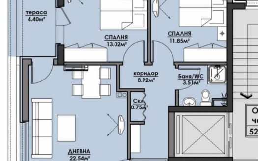 Two bedroom apartment in a unique new project in Bourgas - Azimut Quarter, Atlas 1 house