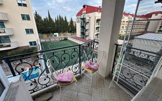 Zoned studio in the center of Sunny Beach - complex Kokiche, block Lilia