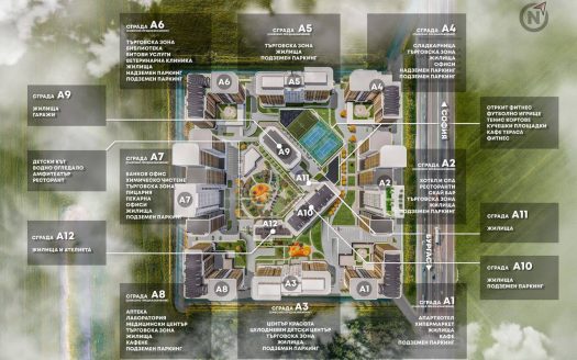 Трехкомнатная квартира в Azimut Atlas 2, Бургас — простор, вид и перспективная локация