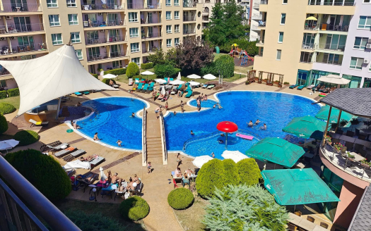 Квартира с видом на бассейн в Polo Resort, Солнечный берег ID: 91708
